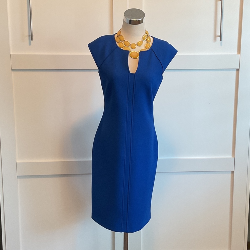 NWOT Karl Lagerfeld Royal Blue Midi Dress